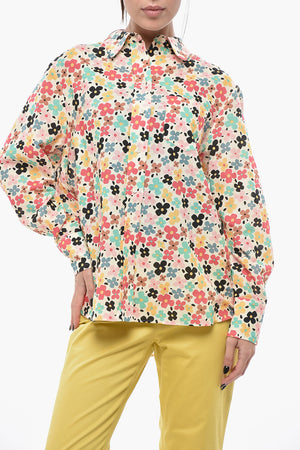 린넨 혼방 블라우스 MAUREEN 플로럴 패턴