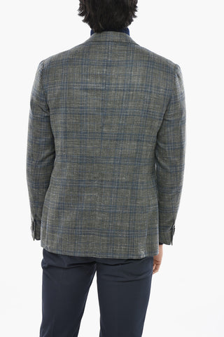 Einreihiger Blazer GATE aus Wolle mit Karomuster