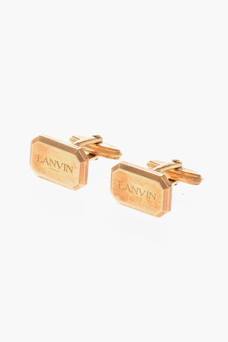 Manschettenknöpfe mit Logo und goldfarbenem Finish
