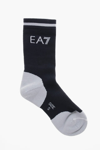 EA7 테리 양말 측면 로고