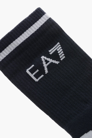 EA7 테리 양말 측면 로고