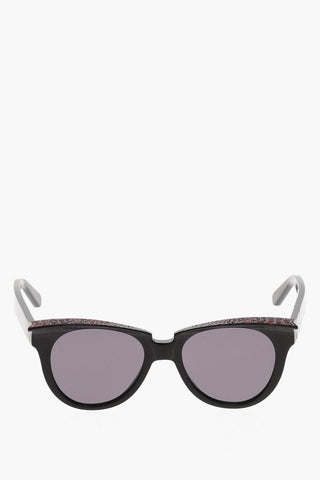 Wayfarer Sonnenbrille mit Strass-Details