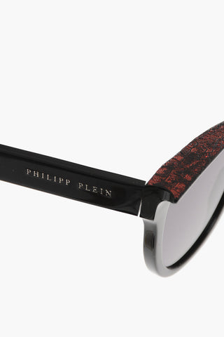 Wayfarer Sonnenbrille mit Strass-Details