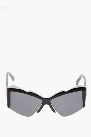 Oversized Schmetterlings-Sonnenbrille zweifarbig