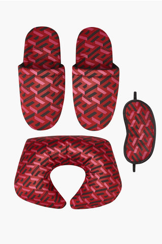 HOME Satin Cabin Set with Monogram Pattern