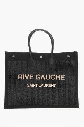 Maxi Tote Bag aus Stoff mit geprägtem Logo