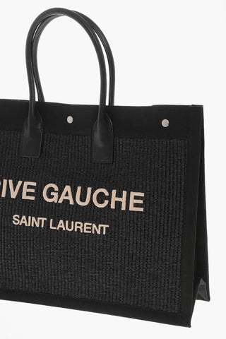 Maxi Tote Bag aus Stoff mit geprägtem Logo
