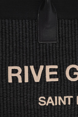 Maxi Tote Bag aus Stoff mit geprägtem Logo