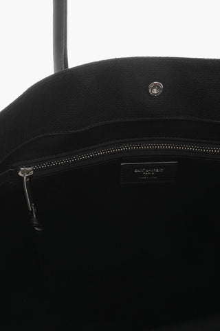 Maxi Tote Bag aus Stoff mit geprägtem Logo