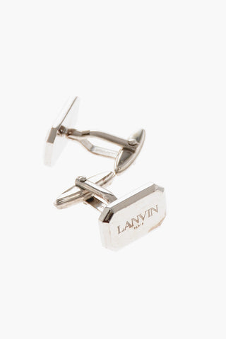 Logo Cufflinks with Silver Finish