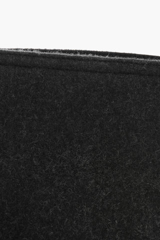 Schultertasche aus Leder und Stoff