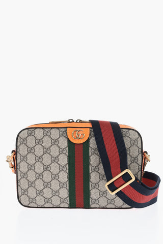 Borsa a Spalla In Pelle Con Logo All-Over