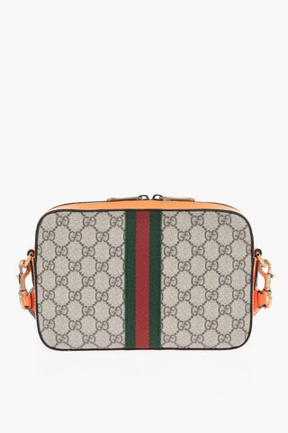 Borsa a Spalla In Pelle Con Logo All-Over