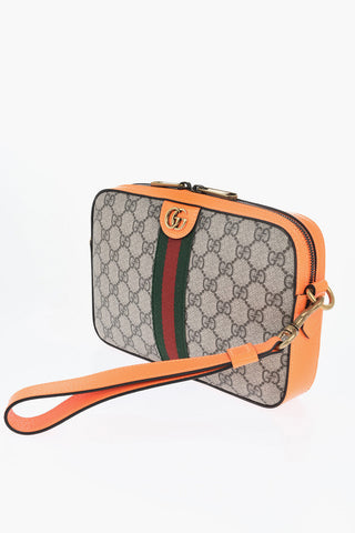 All Over Logo Leather Shoulder Bag