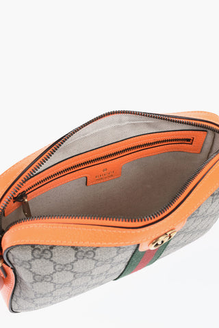 All Over Logo Leather Shoulder Bag