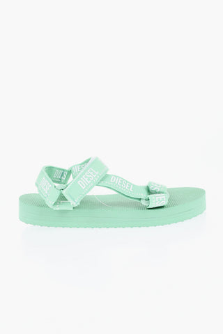 Gummisandalen Mit Klettverschluss