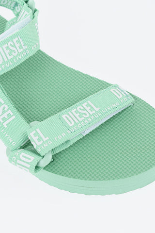 Gummisandalen Mit Klettverschluss