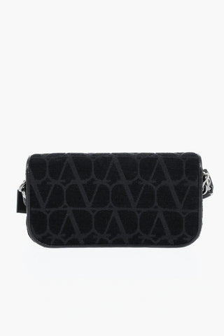 GARAVANI All Over Monogram Suede Crossbody Bag