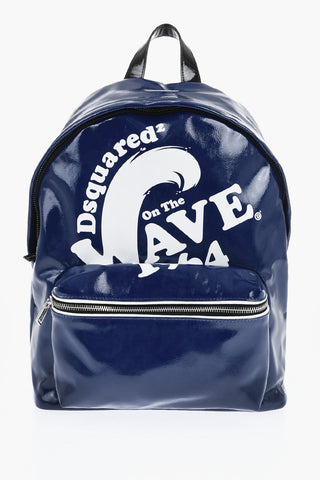 Rucksack aus Eco-Lack WAVE mit Print