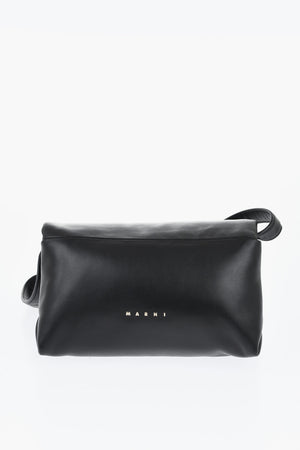 Mini Schultertasche Puff aus Leder