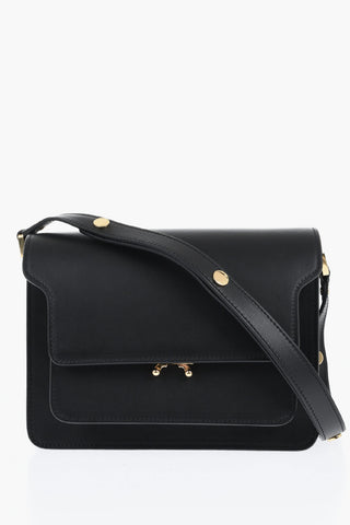 Borsa a Spalla In Pelle con Borchie Effetto Dorate