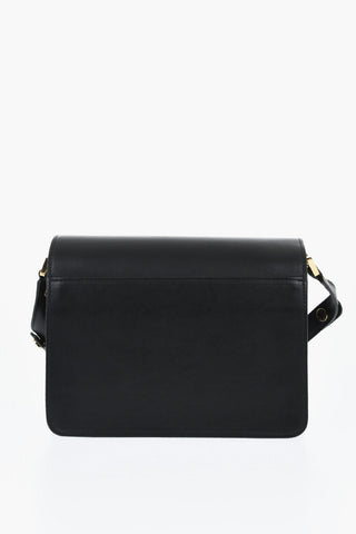 Borsa a Spalla In Pelle con Borchie Effetto Dorate