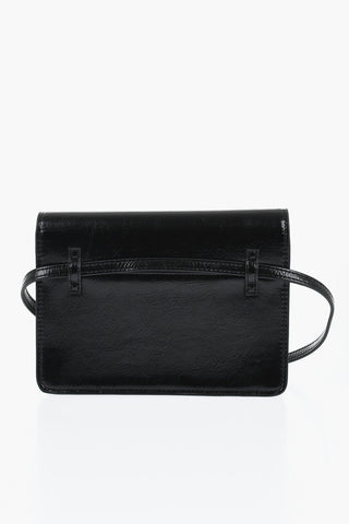 Eco-Leather Shoulder Bag with Embossed Logo