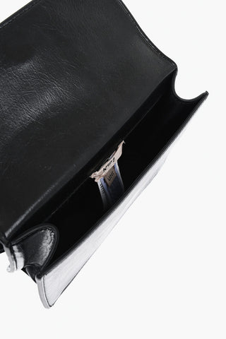 Eco-Leather Shoulder Bag with Embossed Logo