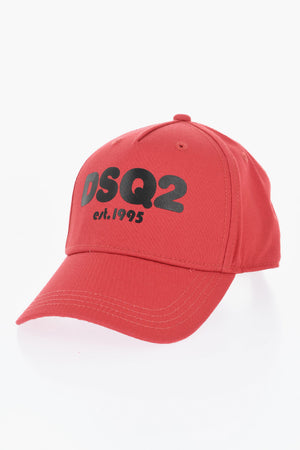 Cappello da Baseball in Cotone con Logo Stampato