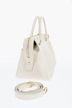 Leather Crocodile-Effect Handbag
