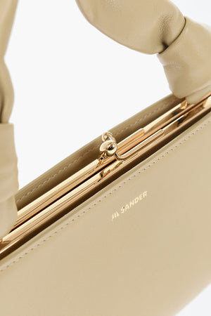 Mini Borsa a Mano In Pelle a Tinta Unita