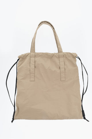 Beuteltasche aus Baumwolle mit kontrastierendem Logo