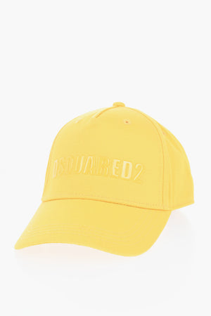 Cappello da Baseball in Cotone con Logo in Rilievo