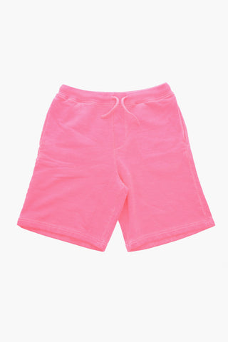 Gebürstete Baumwoll-Shorts ICON mit Kordelzug