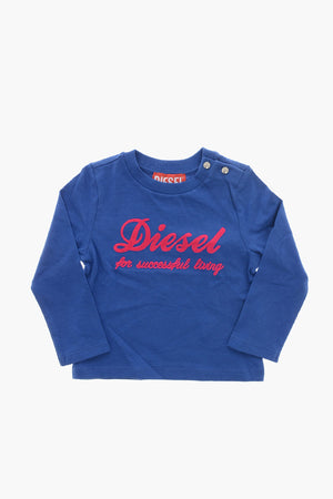 Crewneck T-Shirt TECNAB with Flocked Print