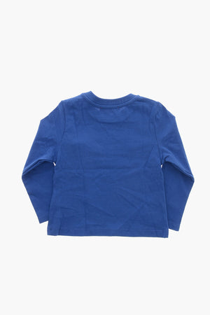 Crewneck T-Shirt TECNAB with Flocked Print