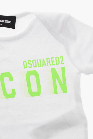 코튼 바디수트 ICON 네온 프린트