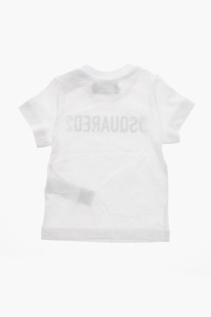 Cotton Crewneck T-Shirt with Front Logo