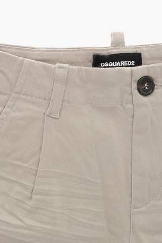 Shorts Chino in Cotone ad 1 Pince