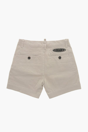 Shorts Chino in Cotone ad 1 Pince