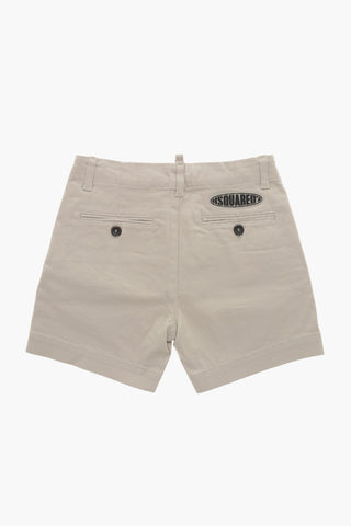 Shorts Chino in Cotone ad 1 Pince