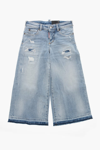 Jeans Page Fit Lavaggio Chiaro con Fondo Sfrangiato 18cm