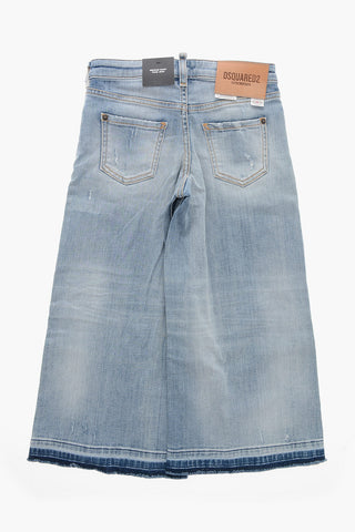 Jeans Page Fit Lavaggio Chiaro con Fondo Sfrangiato 18cm