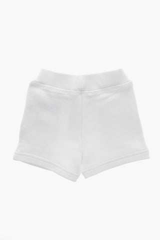 Angerauter Baumwoll-Shorts ICON mit Neon-Logo