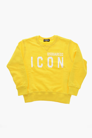 Brushed Cotton Crewneck Sweatshirt ICON