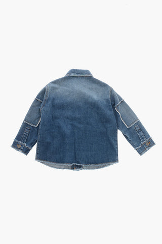 데님 재킷 패치워크 디테일