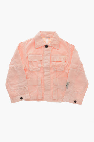 Coated Cotton Utility Jacket