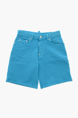 TURQUOISE BULL Shorts 5 Tasche in Denim