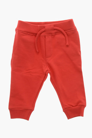 Joggers in Cotone Garzato con Coulisse