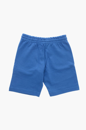 Brushed Cotton Shorts with Printed Logo